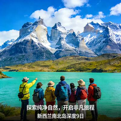新西兰奥克兰+南岛环岛9日跟团游丨纯玩无购物12人精品小团