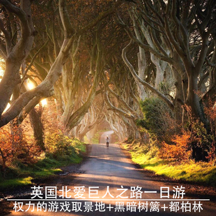 英国北爱尔兰巨人之路一日游黑暗树篱赠送泰坦尼克号馆都柏林往返