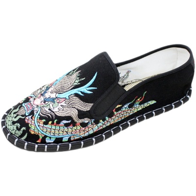 老北京布鞋绣花色鬼精神小伙僧鞋