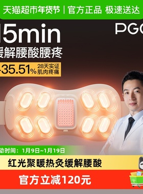 PGG腰部按摩器腰椎按摩仪护腰带缓解腰疼腰肌劳损理疗按腰暖热