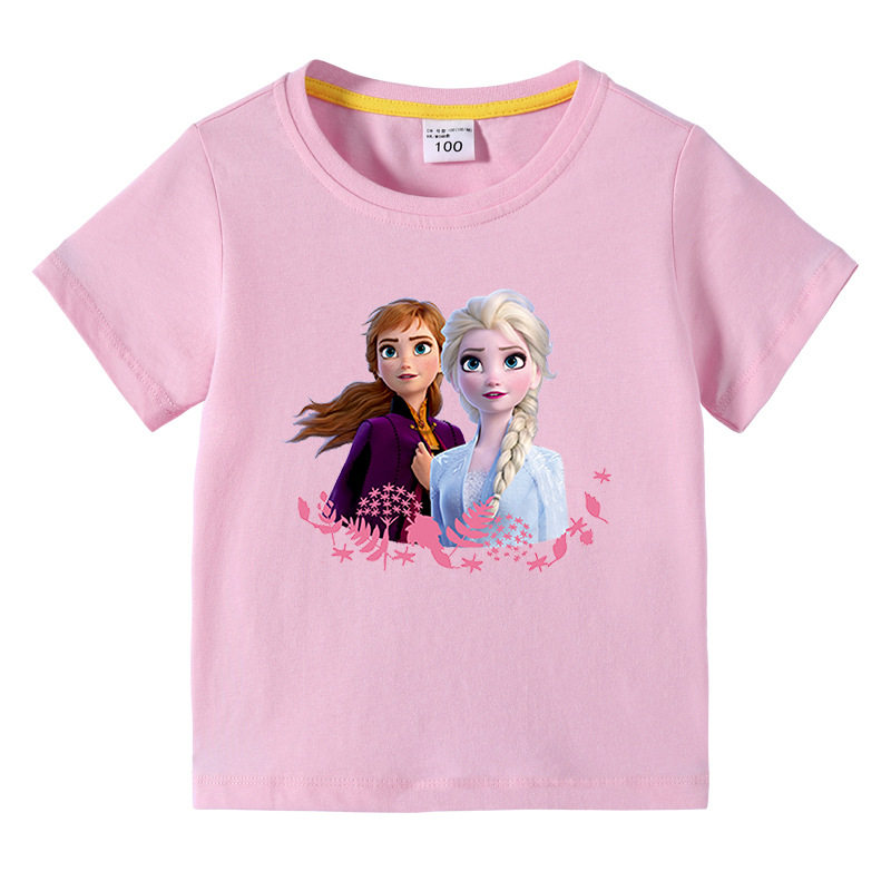 冰雪奇缘衣服女童爱莎公主纯棉