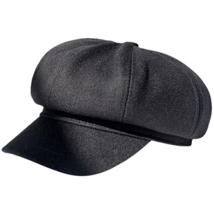 日本RX羊毛呢八角帽子女秋冬女时尚百搭画家帽报童贝雷帽