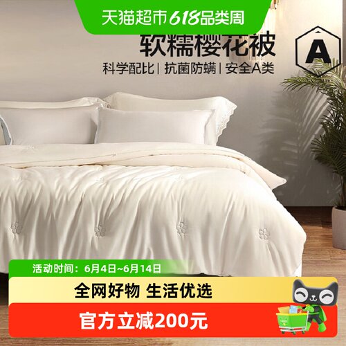水星家纺大豆纤维冬被