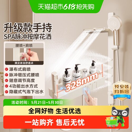 箭牌无顶喷简易淋浴花洒套装