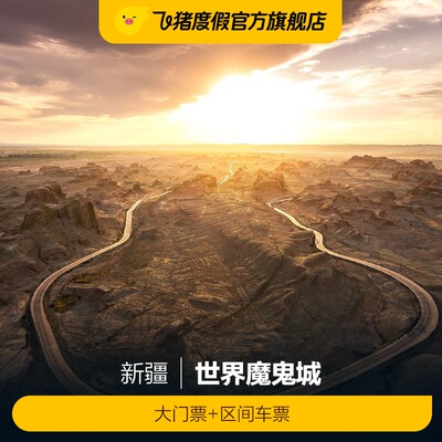 [世界魔鬼城-门票+区间车票]大门票+区间车票