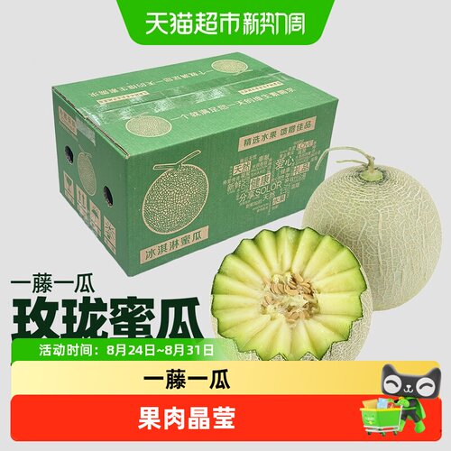 玫珑蜜瓜一藤一瓜香甜多汁