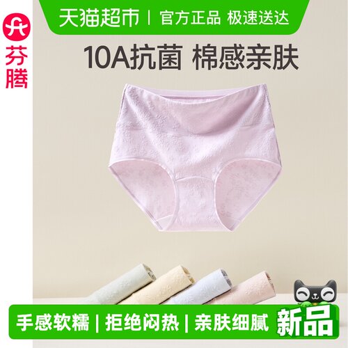 芬腾A级抗菌防螨棉质女士内裤