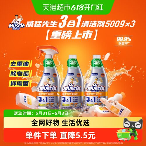 威猛先生油污清洁剂500g×3瓶