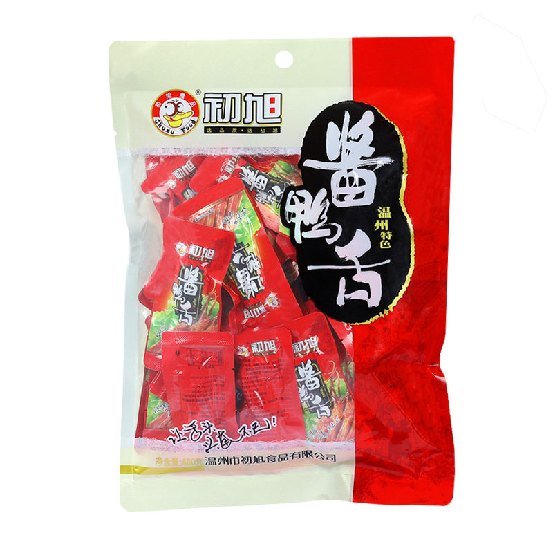 初旭温州特产大号即食休闲鸭舌头