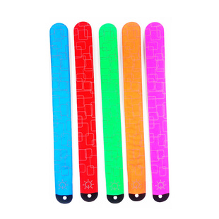 充电拍拍圈发光手环骑行户外可调节臂带信号灯夜间跑步散步骑行灯