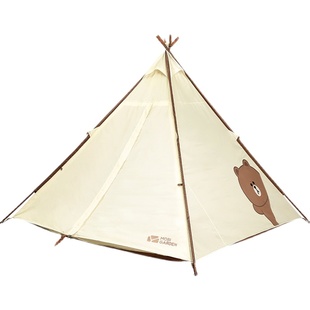 牧高笛Line Friends联名暮光之城A塔帐篷天幕户外露营防雨金字塔