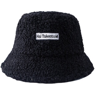 渔夫帽子女秋冬天韩版百搭羊羔毛复古加绒保暖盆帽日系可爱显脸小