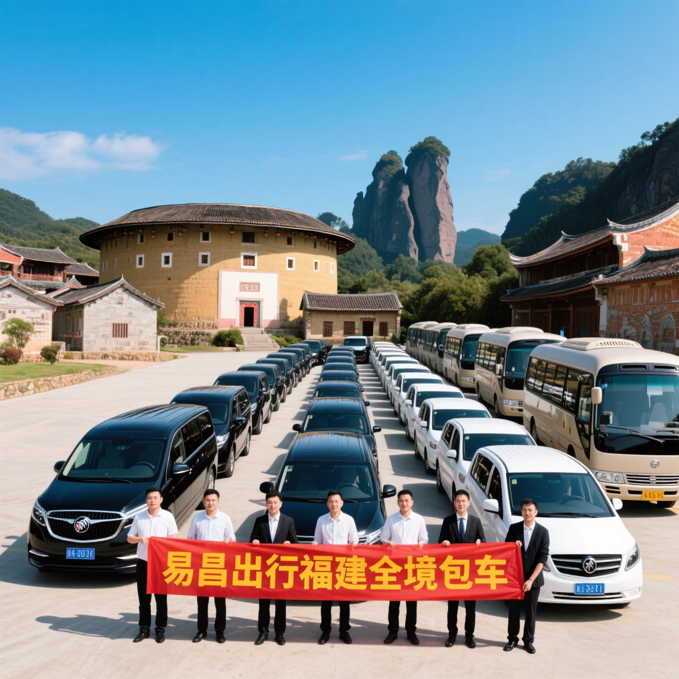 武夷山厦门福州莆田泉州包车旅游考察GL8考斯特中巴大巴接送长途