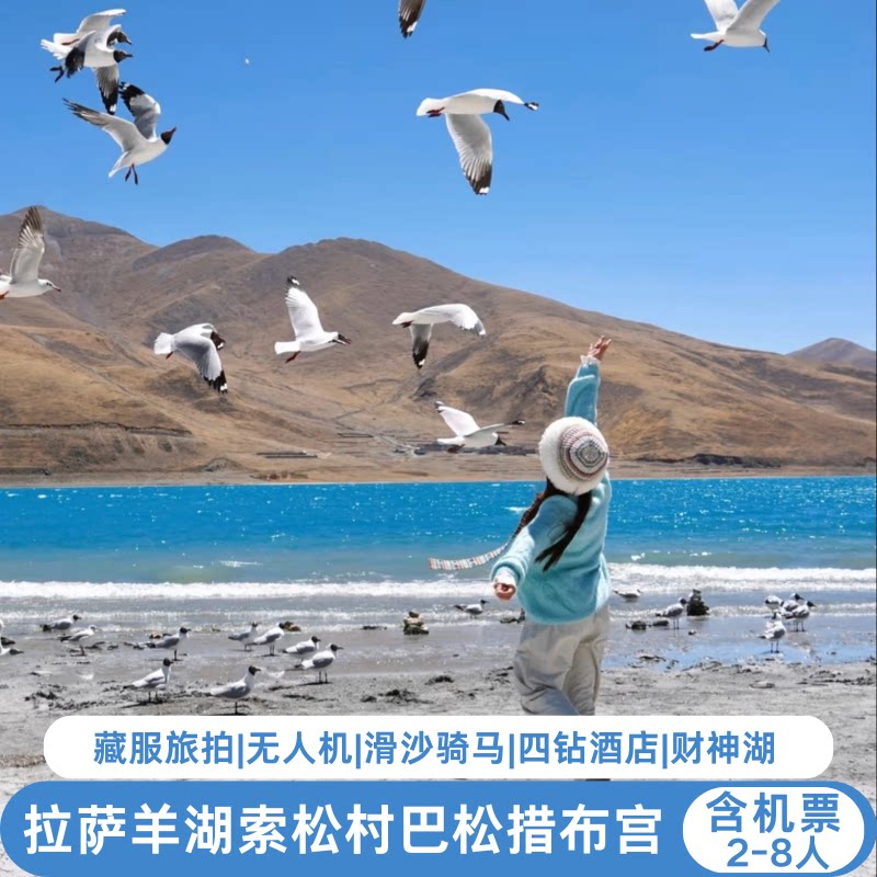 含机票 7人纯玩西藏旅游拉萨林芝山南巴松措7天住索松村航拍+旅拍