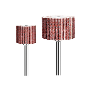 活柄百叶轮磨头6mm不锈钢内圆电磨抛光打磨头砂纸页轮沙皮25内孔