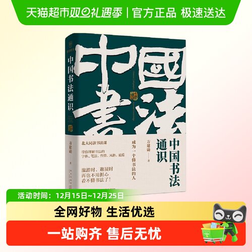 包邮 中国书法通识 北大书法课 得到图书方建勋 5000年书法发展史