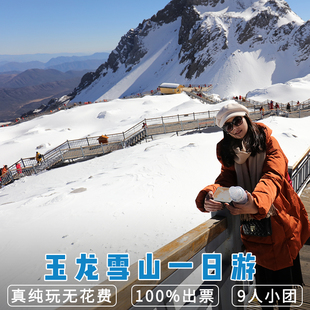丽江玉龙雪山纯玩一日游小团 大索道门票 牦牛坪云杉坪蓝月谷