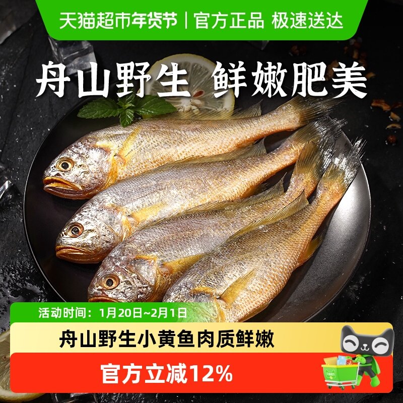 遇上鲜舟山小黄鱼深海捕捞海鱼小黄花鱼生鲜海鲜水产新鲜冷冻烧烤,水产肉类/新鲜蔬果/熟食,黄鱼,淘宝优惠券,粉丝福利购,淘宝优惠卷