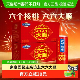 【蜜蜂惊喜社超级年货节】六个核桃植物蛋白核桃乳240ml*15罐*2箱