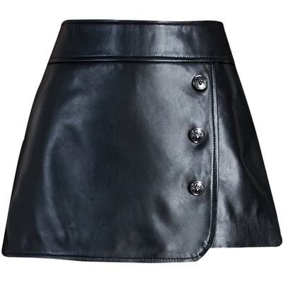 短裤新款伞裙裤绵羊皮休闲裤子