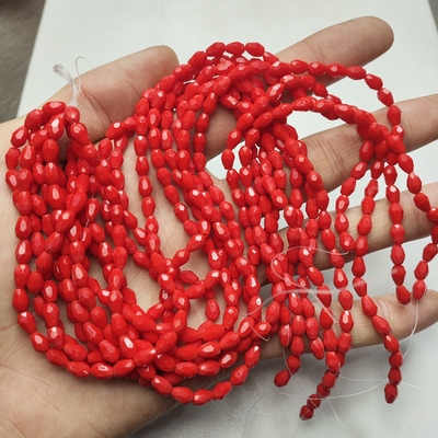 9164 卡4-6枸杞红水滴水晶一把