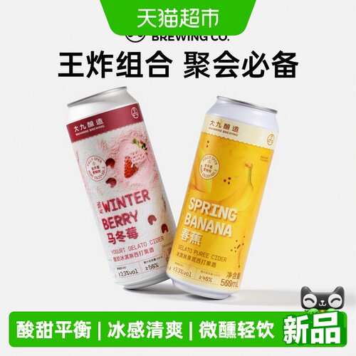 大九酿造果泥精酿清爽500ml*2罐