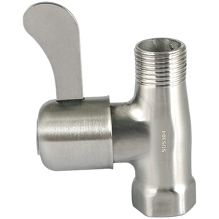 直通阀4分开关水阀304不锈钢角阀水管止水阀水龙头阀门外丝内外丝