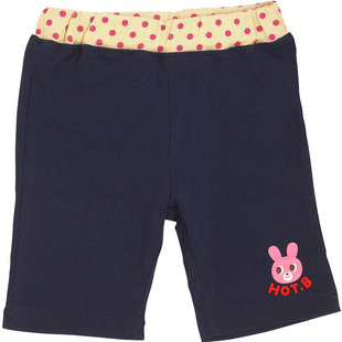 店播专享MIKIHOUSE HOT BISCUITS夏季儿童短裤卡通卡比兔女童