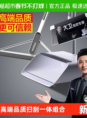 大卫扫把簸箕套装F2F6塑料魔术大号刮水器家用扫帚簸箕组合