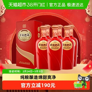 双沟柔和双沟红柔和42度450mlx6瓶整箱浓香型白酒口感绵柔送礼