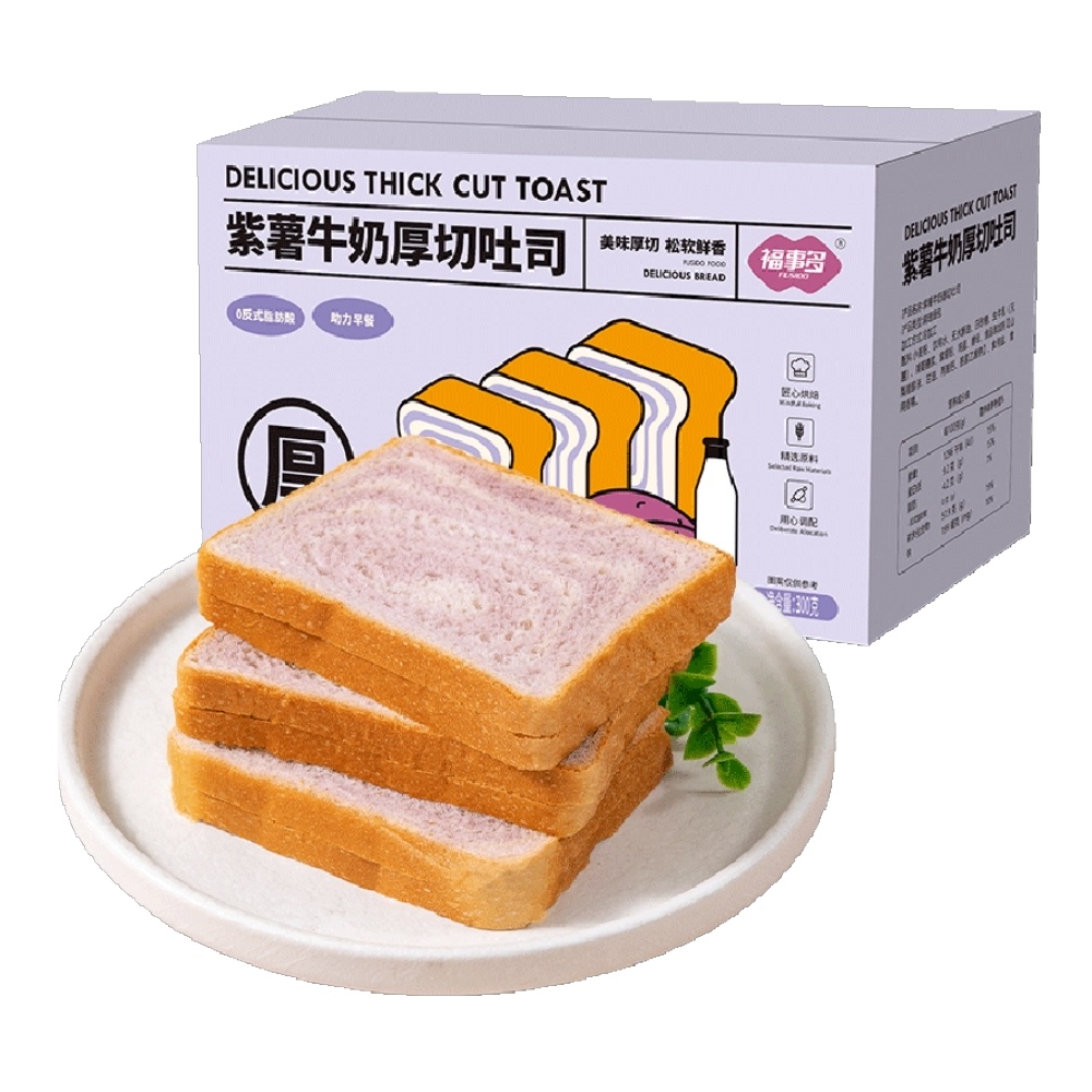 福事多紫薯牛奶吐司300g