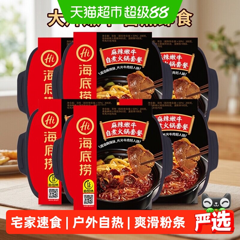 海底捞麻辣嫩牛自热火锅图片