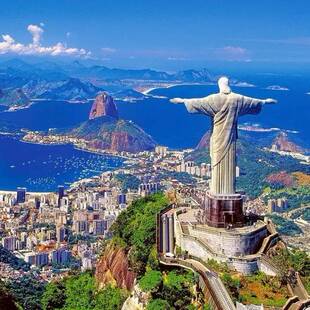 巴西 里约热内卢一日游+基督山+甜面包山+眺望海滩+桑巴大道