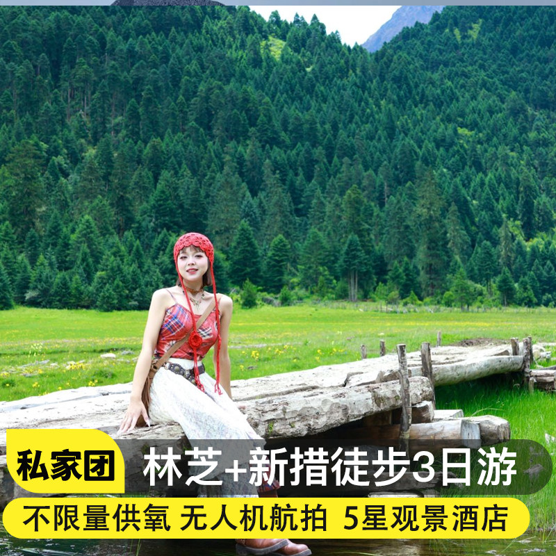 4人小团西藏旅游林芝雅鲁藏布江巴松措鲁朗新措3天2晚拼车跟团游