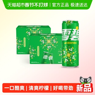 可口可乐雪碧碳酸饮料经典汽水330ml*20罐*2箱马年定制烟花礼盒