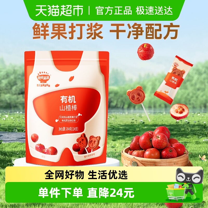 秋田满满山楂棒204g×1袋