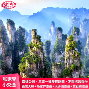 [张家界国家森林公园-三索一梯多程联票【天子山索道+黄石寨索道+杨家界索道+百龙天梯】]不含大门票