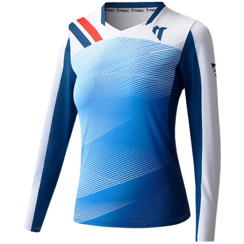 2025新款羽毛球服女长袖运动服套装男士训练长裤速干衣团队定制