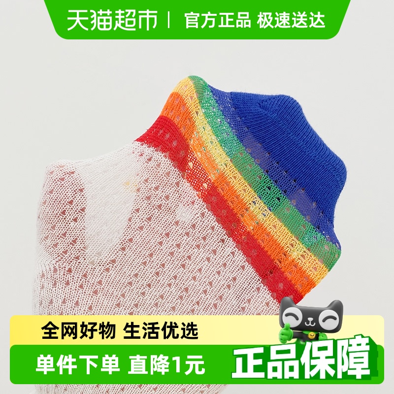 儿童丝袜男童网眼宝宝女袜子超薄透气婴儿中筒袜潮袜ins薄款夏季