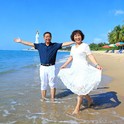 海南环岛海口往返三亚陵水万宁旅游6天5晚跟团游海花岛南山分界洲