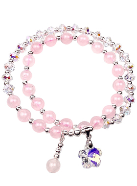 小众七彩圣诞节奥地利原创手链串