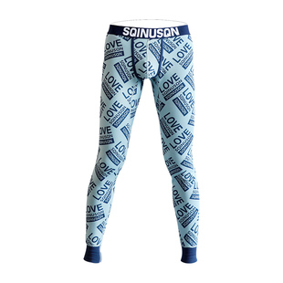 保暖裤男士加厚加绒衬裤紧身线裤青年秋裤防寒棉毛绒裤秋冬打底裤