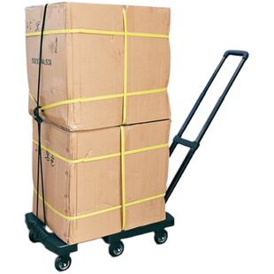 小推车折叠便携伸缩手拉车拉杆车家用平板手推车搬运车拉货小拖车