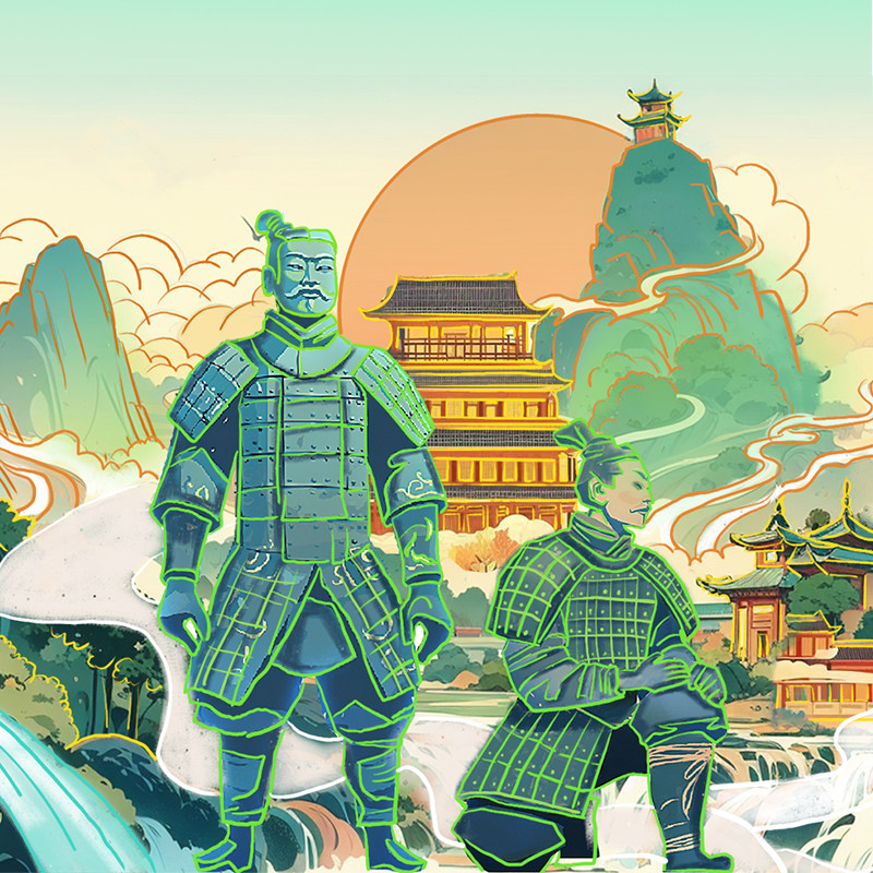 西安一日游散拼团·兵马俑深度游·兵马俑123号坑+丽山园铜车马