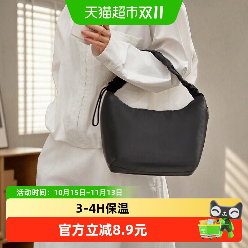 里序饭盒袋手提袋子保温袋便当包高颜值饭盒铝箔上班族轻便带饭包