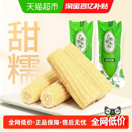 天勤粒粒净白糯玉米粒粒饱满