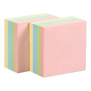 800张创易彩色便利贴方形便条纸牛皮纸自粘性告示贴纸便签本N次贴带横线办公学生用百事贴指示贴留言纸备忘贴