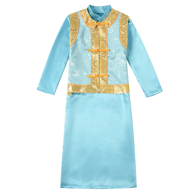 满族清朝少爷阿哥小孩书童演出服