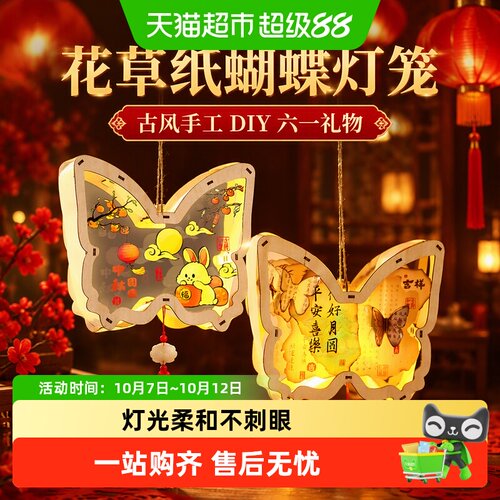 鑫行玩具花草纸灯笼喜庆氛围感
