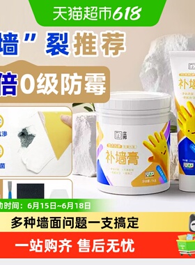 立邦补墙膏防水防潮防霉墙面修补膏白色墙壁反碱修复腻子膏
